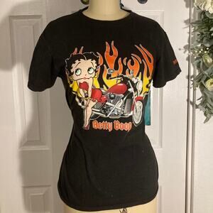 Y2k betty boop black tee